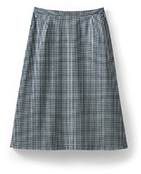 Aラインスカート（53cm丈｜ホワイト×ブラック）S-16508