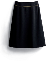 Aラインスカート（55cm丈｜ブラック） S-16460