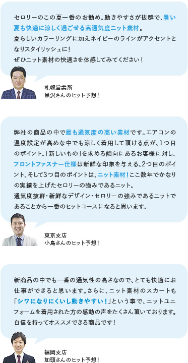 各地の営業スタッフのヒット予想